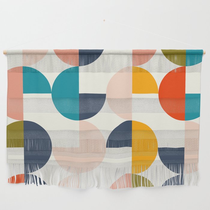 Mid Century Modern Geometry 2 Wall Hanging Gallery Image 1