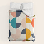 Mid Century Modern Geometry 2 Comforter Gallery Image 6