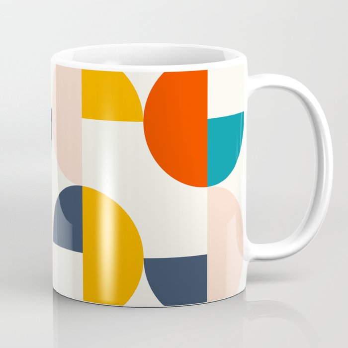 Mid Century Modern Geometry 2 Coffee Mug Gallery Image 1