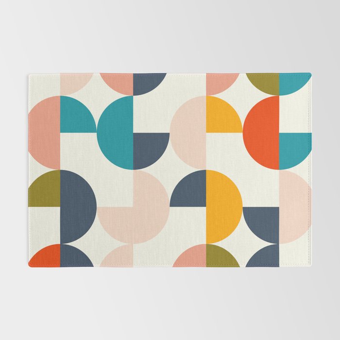 Mid Century Modern Geometry 2 Rug Gallery Image 2