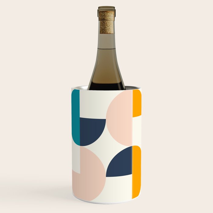 Mid Century Modern Geometry 2 Wine Chiller Gallery Image 1