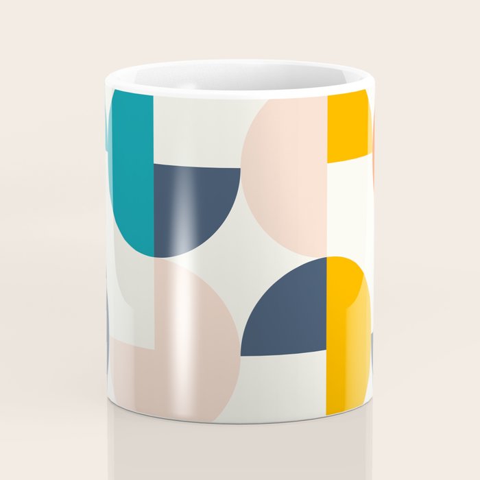 Mid Century Modern Geometry 2 Coffee Mug Gallery Image 4