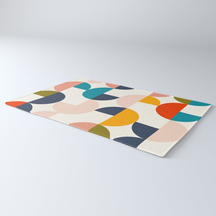 Mid Century Modern Geometry 2 Rug Gallery Image 3