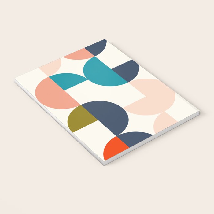 Mid Century Modern Geometry 2 Notebook Gallery Image 3