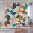 Mid Century Modern Geometry 2 Wall Mural Gallery Image 1