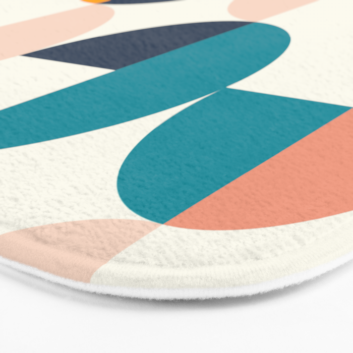 Mid Century Modern Geometry 2 Bath Mat Gallery Image 3
