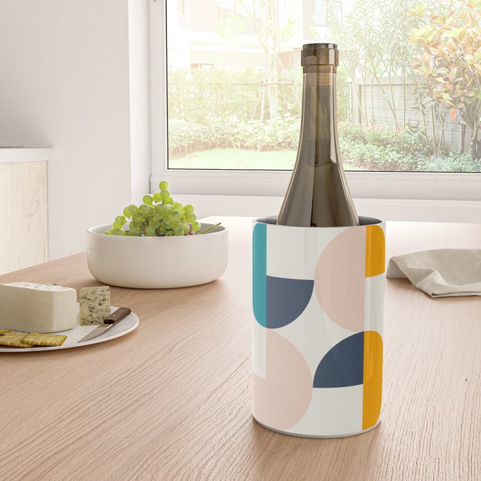 Mid Century Modern Geometry 2 Wine Chiller Gallery Image 4
