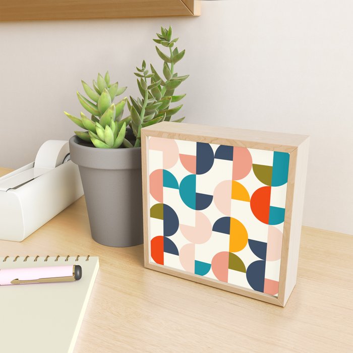 Mid Century Modern Geometry 2 Mini Art Print Gallery Image 2