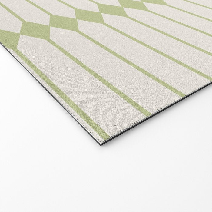 Minimal Geometric Pattern - Green Welcome Mat Gallery Image 2