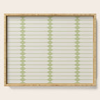 Minimal Geometric Pattern - Green Serving Tray Gallery Image 1