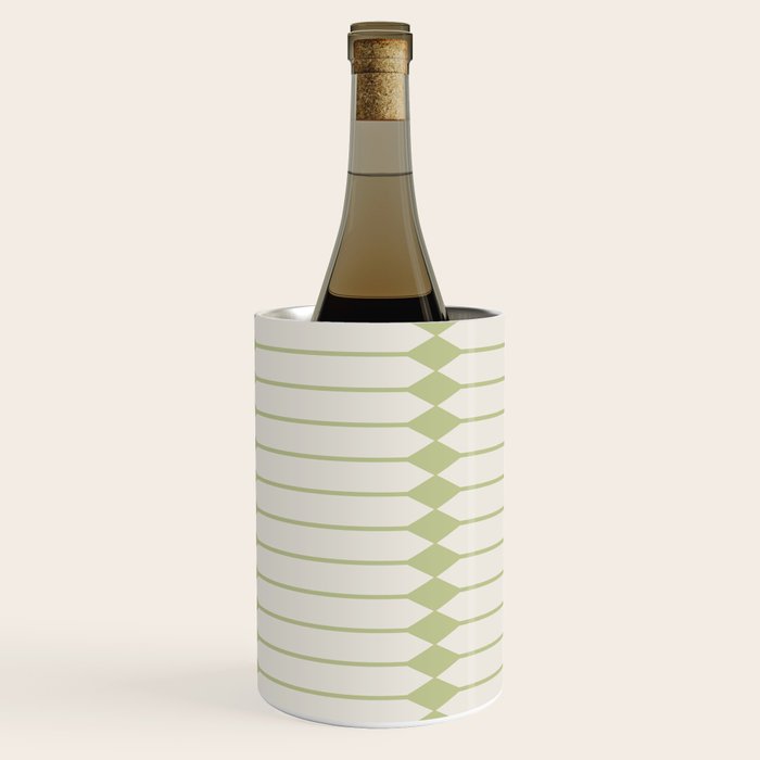 Minimal Geometric Pattern - Green Wine Chiller Gallery Image 3