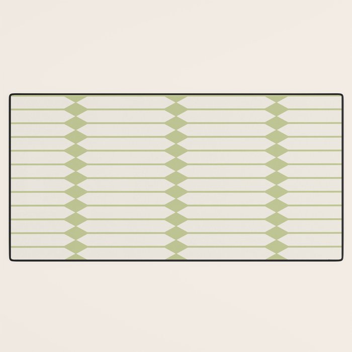 Minimal Geometric Pattern - Green Desk Mat Gallery Image 3