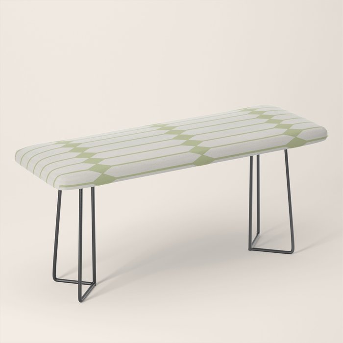 Minimal Geometric Pattern - Green Bench Gallery Image 1