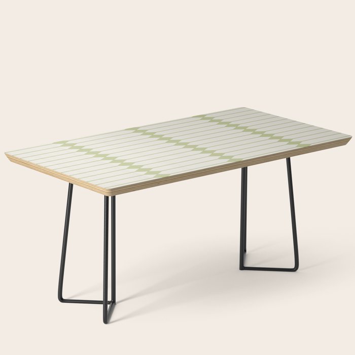 Minimal Geometric Pattern - Green Coffee Table Gallery Image 1