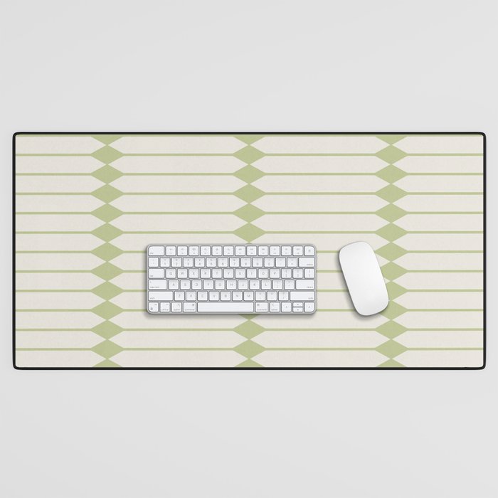 Minimal Geometric Pattern - Green Desk Mat Gallery Image 1