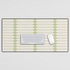 Minimal Geometric Pattern - Green Desk Mat Gallery Image 1