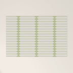 Minimal Geometric Pattern - Green Welcome Mat Gallery Image 1