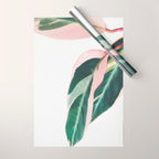 Pink Leaves II Wrapping Paper Gallery Image 1