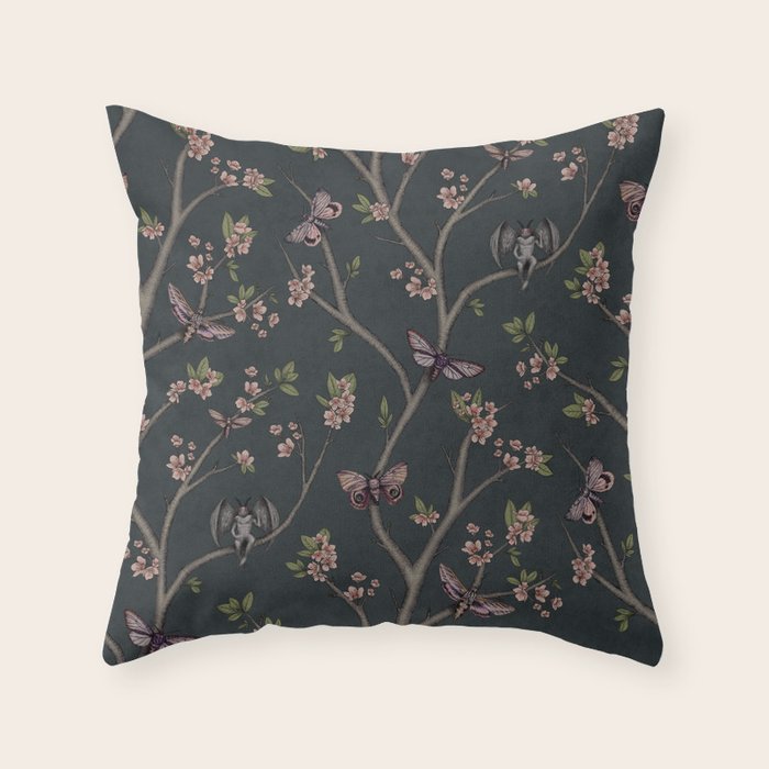 Mothman & Friends Throw Pillow Gallery Image 6