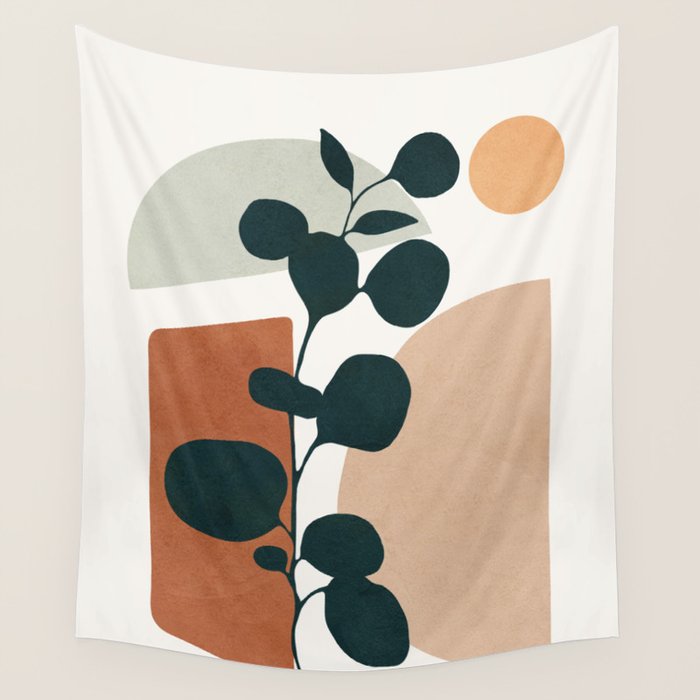 Soft Shapes V Wall Tapestry Gallery Image 1