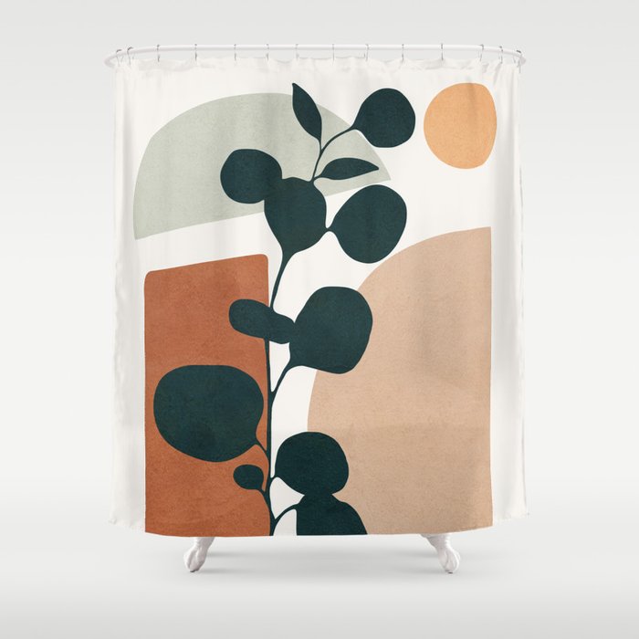 Soft Shapes V Shower Curtain Gallery Image 1