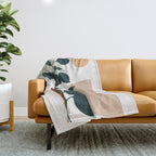 Soft Shapes V Throw Blanket Gallery Image 1