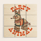 Party Animal Donkey Pinata Wood Wall Art Gallery Image 1