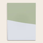 Zen Hill - Minimalist Color Block in Sage Green and Silver Gray Notebook Gallery Image 4