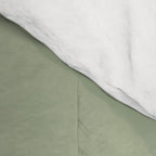 Zen Hill - Minimalist Color Block in Sage Green and Silver Gray Comforter Gallery Image 4