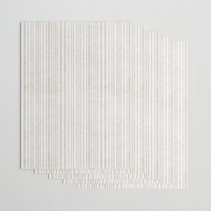 AEGEAN SOFT TICKING STRIPE Wrapping Paper Gallery Image 3