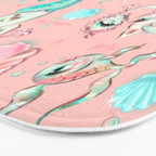 Merkittens with Pearls on blush Bath Mat Gallery Image 3