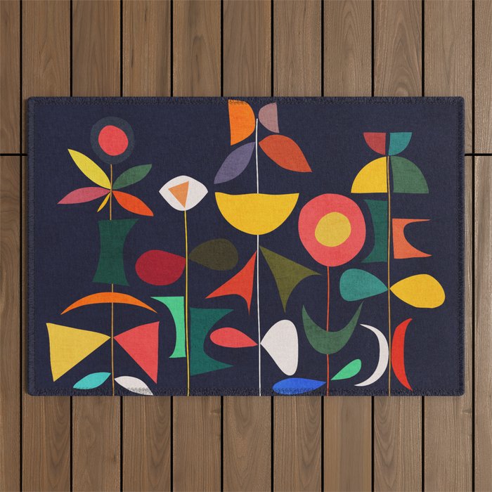 Klee's Garden Outdoor Rug Gallery Image 1