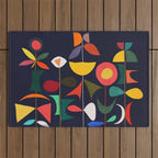 Klee's Garden Outdoor Rug Gallery Image 1