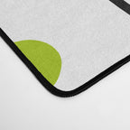 Hello Spring! Green/Black Retro Plants on White #decor #society6 #buyart Desk Mat Gallery Image 4