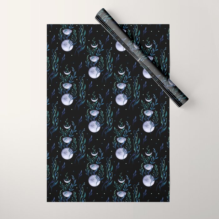 Phase & Grow - Teal Wrapping Paper Gallery Image 1