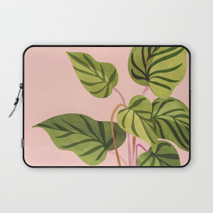 Upstart Pink and Green Houseplant Laptop Sleeve Gallery Image 1