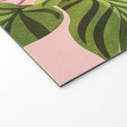 Upstart Pink and Green Houseplant Welcome Mat Gallery Image 2