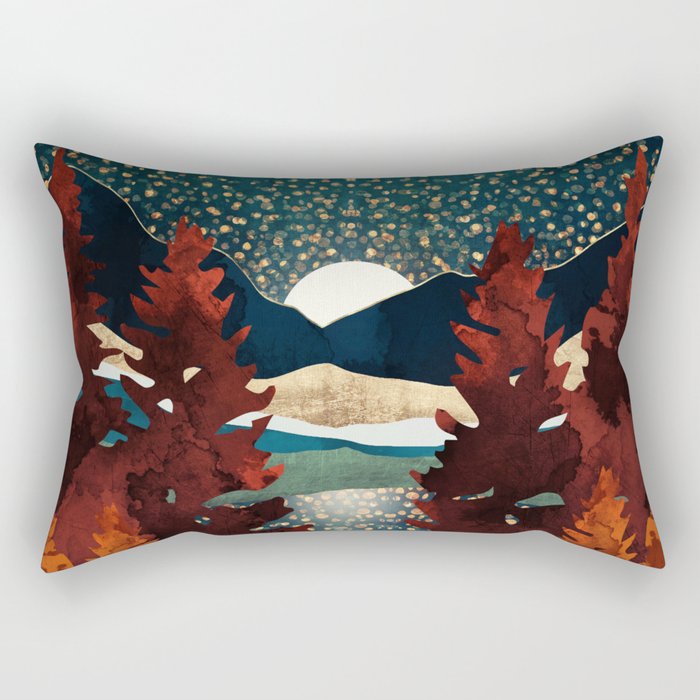 Star Sky Reflection Rectangular Pillow Gallery Image 2