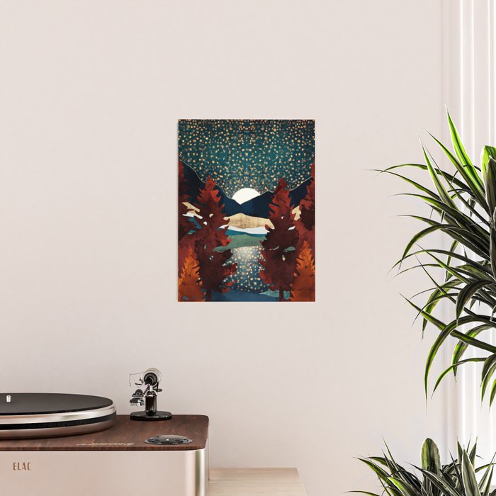 Star Sky Reflection Poster Gallery Image 2