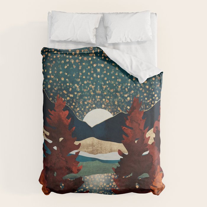 Star Sky Reflection Duvet Cover Gallery Image 1