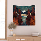 Star Sky Reflection Wall Tapestry Gallery Image 2