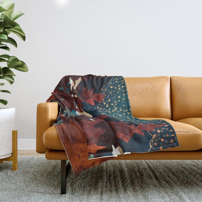 Star Sky Reflection Throw Blanket Gallery Image 1