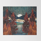 Star Sky Reflection Throw Blanket Gallery Image 2