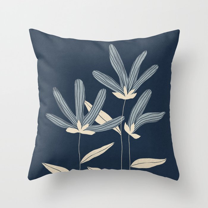 Three Flowers Throw Pillow Gallery Image 6