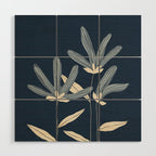Three Flowers Wood Wall Art Gallery Image 1
