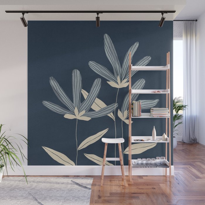 Three Flowers Wall Mural Gallery Image 1