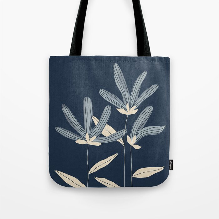 Three Flowers Tote Bag Gallery Image 1