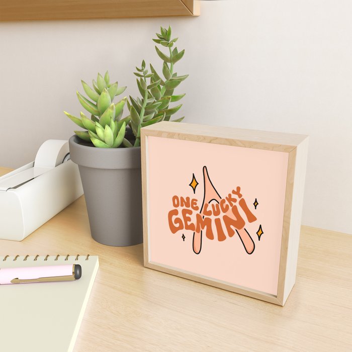 One Lucky Gemini Mini Art Print Gallery Image 2