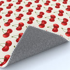 Y2K Cherries - Creme Pattern Large Rug Gallery Image 4