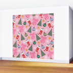 Cute Christmas Pink Wall Mural Gallery Image 2